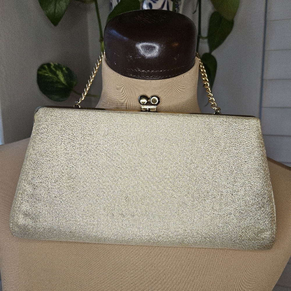 Vintage Elegant Gold Evening Clutch